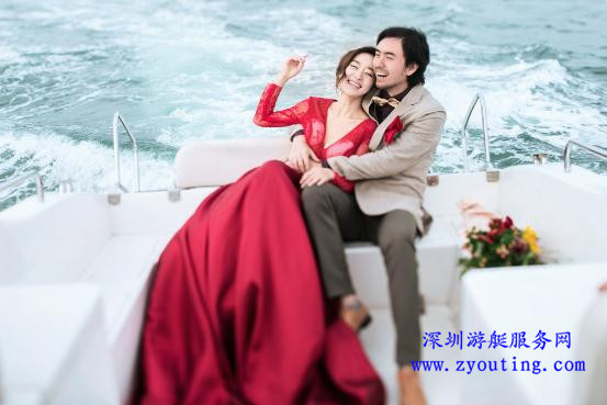 游艇婚纱照