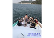深圳公司旅游聚会   大鹏游艇出海
